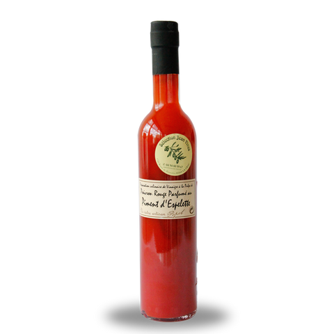 Vinaigre à la pulpe de tomate & poivron rouge parfumé au Piment d’Espelette