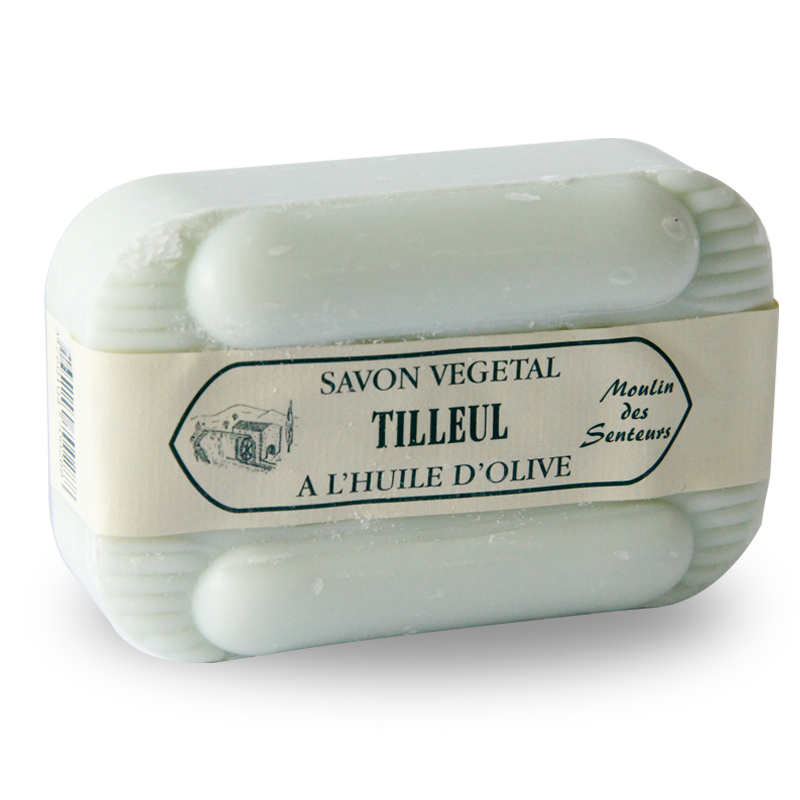 Savons de toilette purs végétaux Tilleul- Pain de 250g à l'huile d'olive