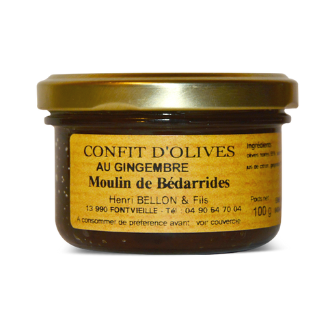 Confit d'olives au gingembre