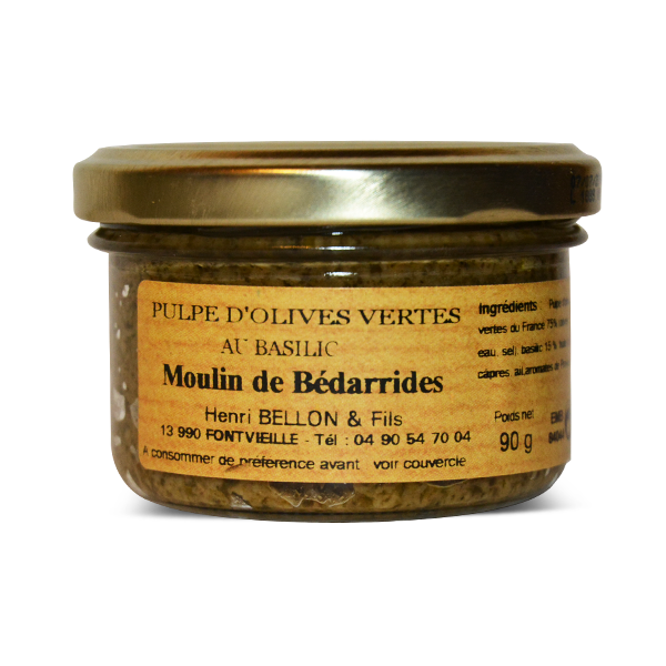 Pulpe d'olives vertes au basilic - 90g