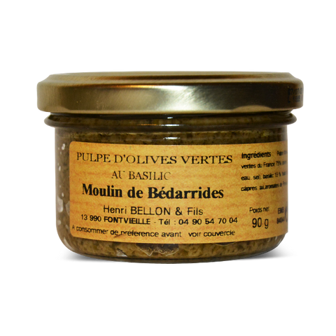 Pulpe d'olives vertes au basilic - 90g