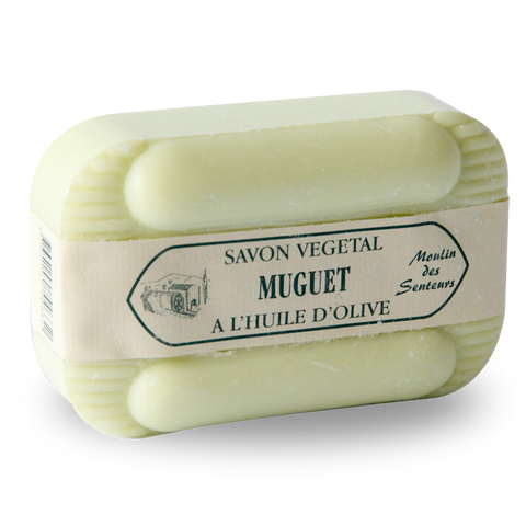 Savons de toilette purs végétaux Muguet - Pain de 250g à l'huile d'olive