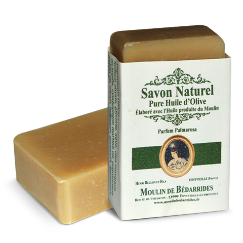 Savon Naturel 100% Pure Huile d'Olive - Parfum Palmarosa